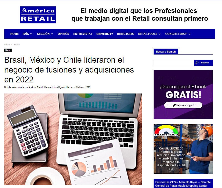 Brasil, Mxico y Chile lideraron el negocio de fusiones y adquisiciones en 2022